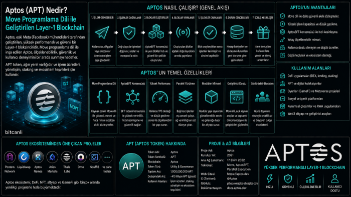 Aptos (APT) Nedir? Move Programlama Dili ile Geliştirilen Layer-1 Blockchain